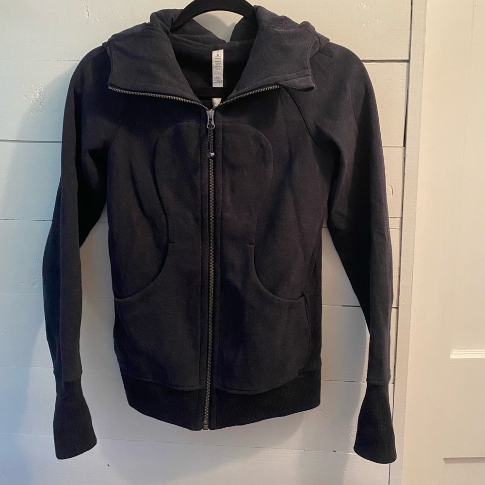 Navy Lululemon Scuba Zip Up Sweatshirt